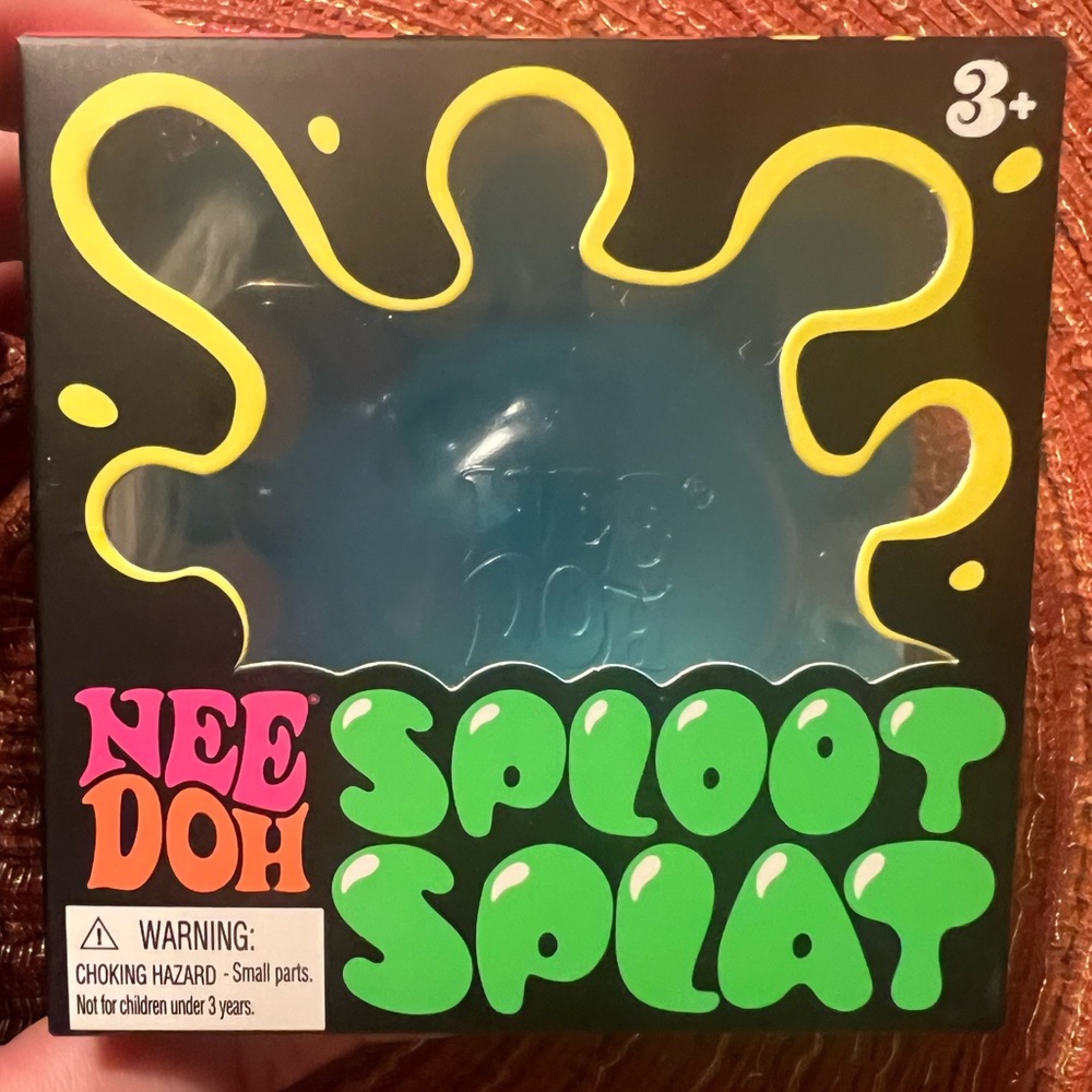 NeeDoh Sploot Splat Squishy- Viral TikTok Sensory Fidget Toy (Blue)